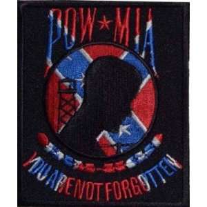  Confederate POW MIA REBEL Military NEW Biker Vest Patch 