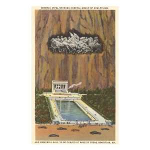  Stone Mountain, Atlanta, Georgia Giclee Poster Print: Home 