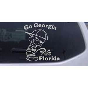      Go Georgia Pee On Florida Car Window Wall Laptop Decal Sticker
