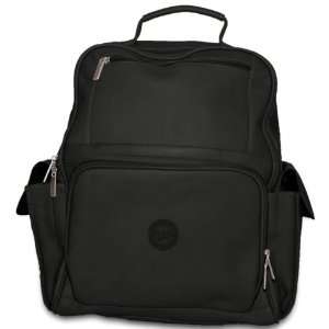  MLB Minnesota Twins Black Leather Large Computer Backpack 