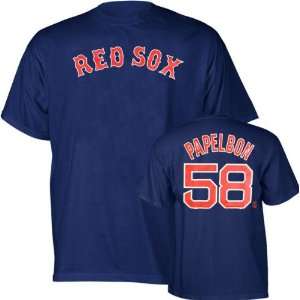  Jonathan Papelbon Majestic Name and Number Boston Red Sox 