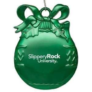  Slippery Rock University   Pewter Christmas Tree Ornament 