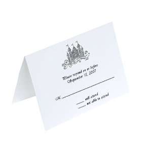   Card Wedding Castle White Silver (50 Pack): Arts, Crafts & Sewing