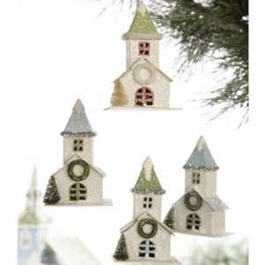  Paper Glitter House Ornaments