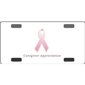  Caregiver Appreciation Awareness Ribbon Vanity License 