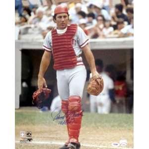  Autographed Johnny Bench Picture   Sale!! 10X GG 16x20 PSA 