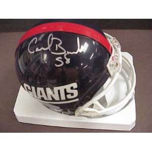  Signed Carl Banks Mini Helmet   w COA   Autographed NFL 