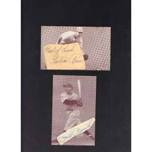  Pee Wee Reese HOF signed cut & 1947 66 Exhibits Card 