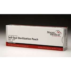  Moore Medical Sterilization Pouches 5 1/4 X 10   Box of 