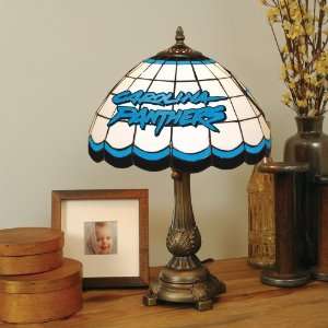   Carolina Panthers Football Logo Tiffany Style Table Lamp: Home