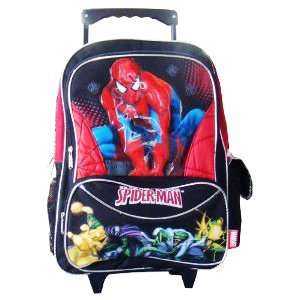  Spiderman Large Rolling Backpack: Toys & Games