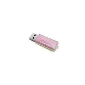   Usb2.0 Flash Drive Pink Water Resistant Compact Retractable Design