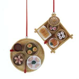   12 Asian Fusion Dim Sum Christmas Ornaments by Gordon: Home & Kitchen