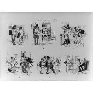  Practical reciprocity,cartoon,1891,2 book salesman,saloon 