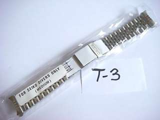T3 Seiko 20mm stainless steel medium divers bracelet  