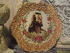 Handpainted Antique Figural Oyster Plate Pink Shells  