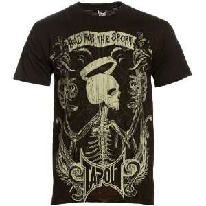  TapouT Black Guardian Angel T shirt: Sports & Outdoors