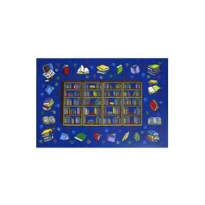 Fun Rugs Reading Time 3 3 x 4 11 blue Area Rug: Home 