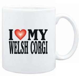  Mug White  I LOVE Welsh Corgi  Dogs: Sports & Outdoors