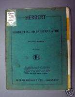 Herbert Operators Handbook No. 2D Capstan Lathe  