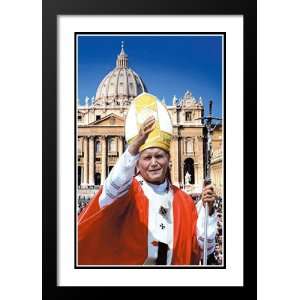  Pope John Paul II Bridges 32x45 Framed and Double Matted 