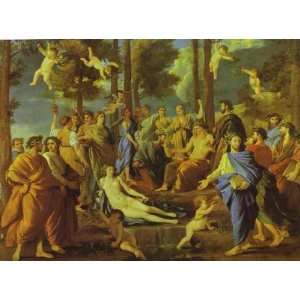  FRAMED oil paintings   Nicolas Poussin   24 x 18 inches 
