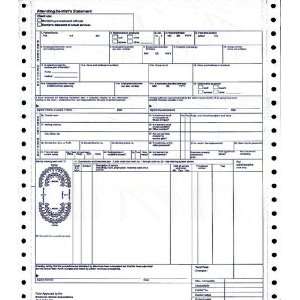   Claim Form 1 Part Continuous, Teal Ink (2,500/case)