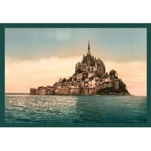  Mont St. Michel at high tide 24X36 Canvas Giclee