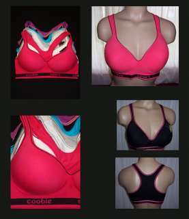 Sexy Wire free Padded Sport Bras With Racer Back New 34 36 38 40 C D 