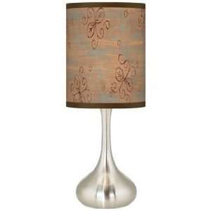 Cedar Lake Brushed Steel Kiss Table Lamp