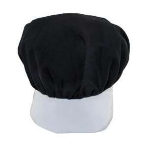   Twill Chef Hat 10x9 Black & White; 2 Items/Order: Kitchen & Dining
