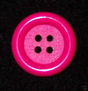 35% OFF 2 LARGE PLASTIC FUSCHIA/HOT PINK 4 HOLE BUTTON  