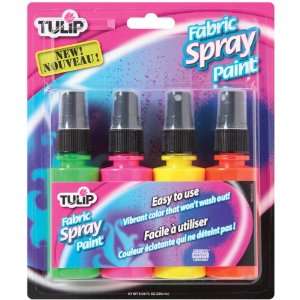  Tulip Fashion Spray Paint 2 Ounces 4/Pkg Neon   638057 