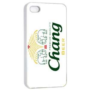  Chang Beer Logo Case for Iphone 4/4s (White) Free Shipping 