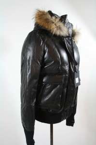 NWT 2011 Mackage Annie Leather Bomber Puffy Jacket S $1100 Sold OUT 