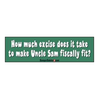   fiscally fit?   funny bumper stickers (Medium 10x2.8 in.) Automotive