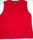 NEW McDUFF Mc Duff Red CASHMERE Sleeveless Sweater Vest Extra Large XL 