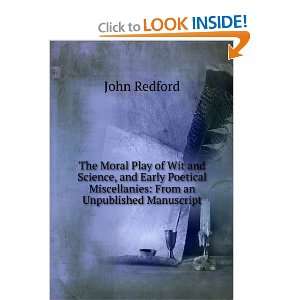   Miscellanies From an Unpublished Manuscript John Redford Books