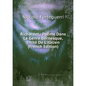   ImitÃ© De Litalien (French Edition) NiccolÃ² Forteguerri Books