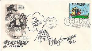Cathy Guisewite (Cathy) signed/drawn FDC Comic Strip Classics 