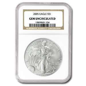  2005 Silver American Eagle (NGC Gem Uncirculated 