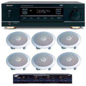 HOME AUDIO WHOLE HOUSE SOUND SYSTEM  CEILING SPEAKERS FOR 3+ ROOMS 