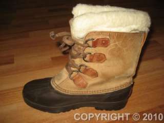 Sorel Alpine Boots Womens sz 7 Sherling Lined Winter Snow Rain Boots 