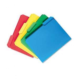  Smead® Waterproof Poly File Folders, 1/3 Cut, Top Tab 