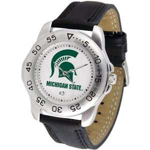   : NCAA Michigan State Spartans Sport Leather Watch: Sports & Outdoors