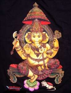 Ganesh hindu god hinduism indian aum om infinity yoga trance t shirt 