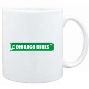  Mug White  Chicago Blues STREET SIGN  Music: Sports 