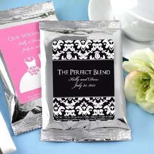  Personalized Coffee Favors   Silver Silhouette Collection 