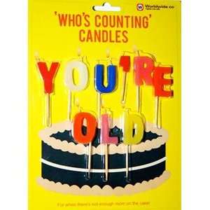  Youre Old Birthday Cake Candles: Home & Kitchen