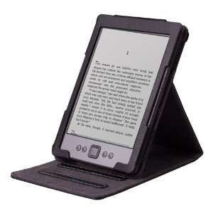 CE Compass Black PU Leather Folio Cover Case Stand for  Kindle 4 